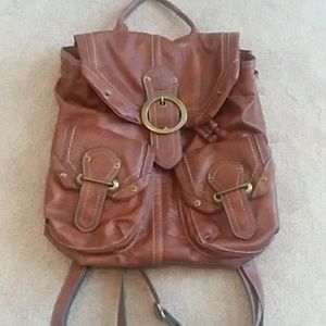 Nine west Brown leather backpack